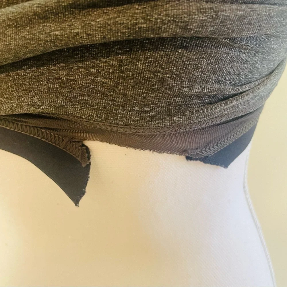 Lululemon Gray Stripe Athletic Tank Top Size 4